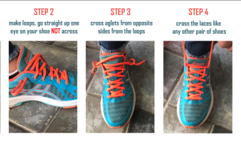 How to tie running shoes